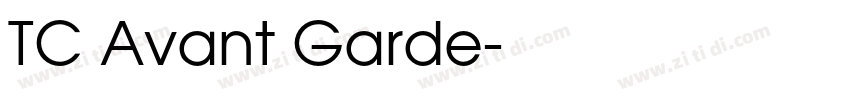 TC Avant Garde字体转换